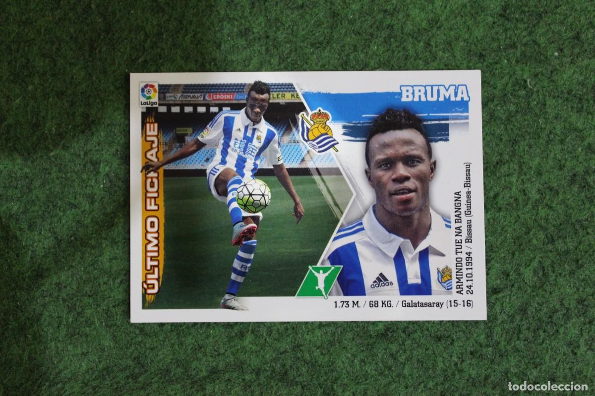 Cromos de f&uacute;tbol: #10 BRUMA REAL SOCIEDAD ULTIMOS FICHAJES LIGA ESTE PANINI 2015 2016 LIGA BBVA