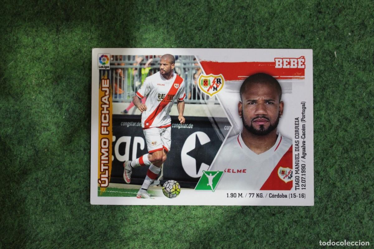 Cromos de f&uacute;tbol: #15 BEB&Eacute; RAYO VALLECANO ULTIMOS FICHAJES LIGA ESTE PANINI 2015 2016 LIGA BBVA
