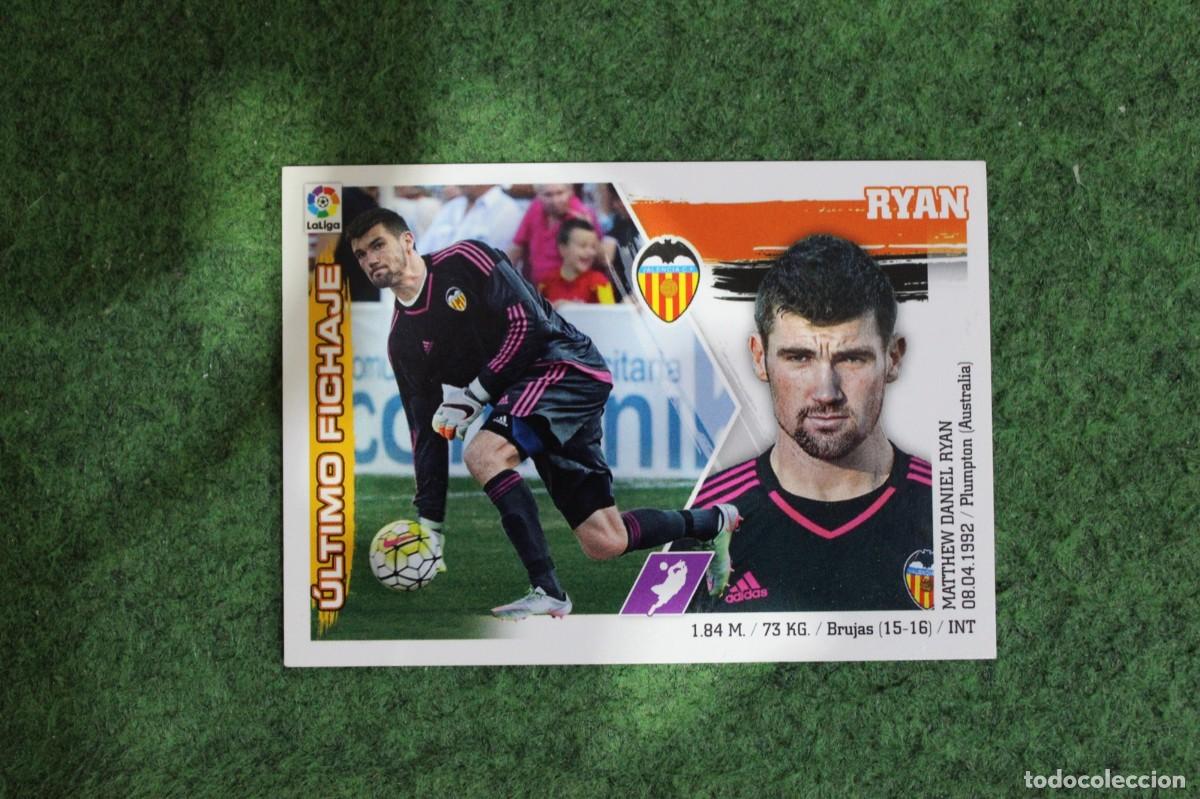 Cromos de f&uacute;tbol: #16 RYAN VALENCIA ULTIMOS FICHAJES LIGA ESTE PANINI 2015 2016 LIGA BBVA