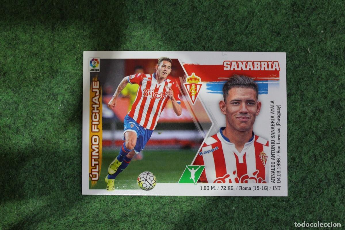 Fu&szlig;ball-Sticker: #36 SANABRIA SPORTING ULTIMOS FICHAJES LIGA ESTE PANINI 2015 2016 LIGA BBVA