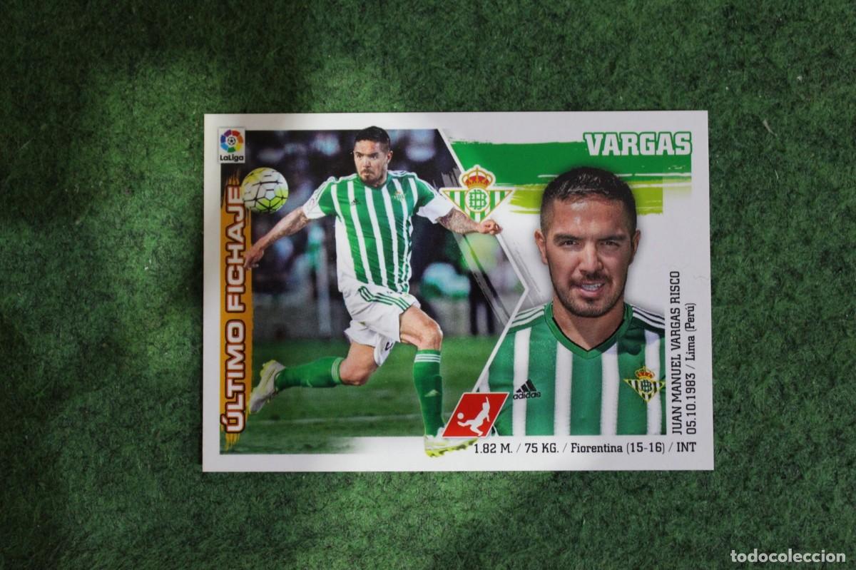 Cromos de f&uacute;tbol: #39 VARGAS BETIS ULTIMOS FICHAJES LIGA ESTE PANINI 2015 2016 LIGA BBVA