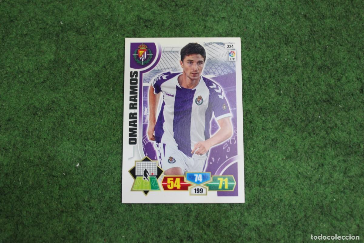 Cromos de f&uacute;tbol: 334 OMAR RAMOS REAL VALLADOLID ADRENALYN XL 2013 2014 13 14 LALIGA SANTANDER