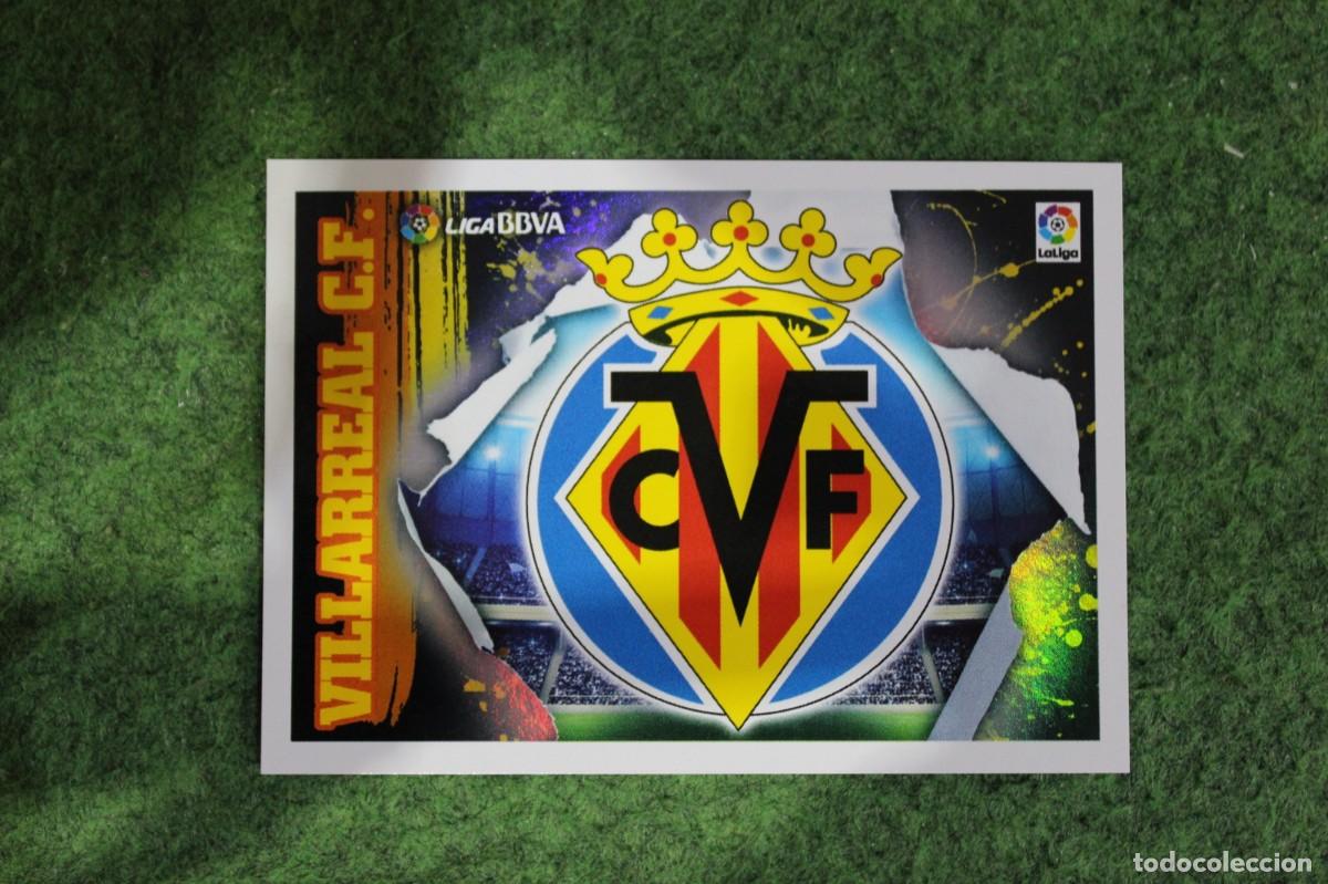 Cromos de f&uacute;tbol: 1 ESCUDO VILLARREAL LIGA ESTE PANINI 2015 2016 LIGA BBVA