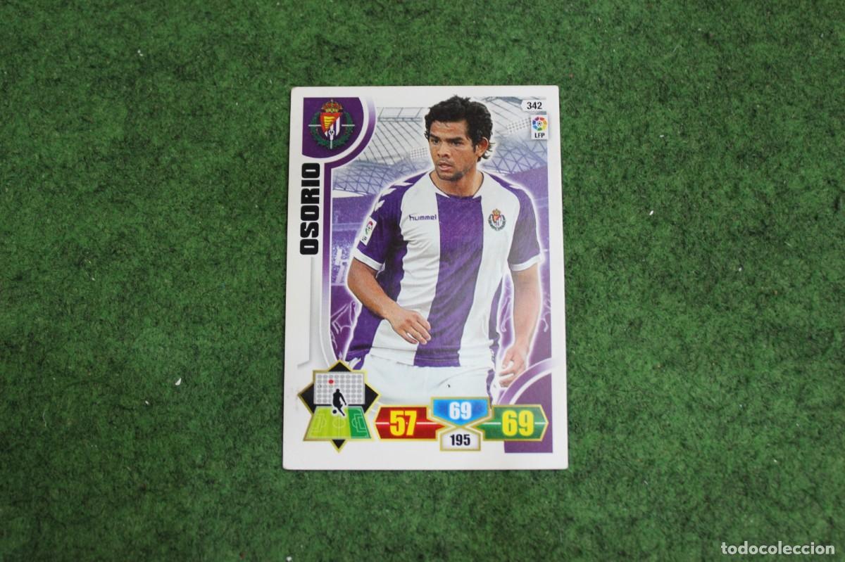 Cromos de f&uacute;tbol: 342 OSORIO REAL VALLADOLID ADRENALYN XL 2013 2014 13 14 LALIGA SANTANDER
