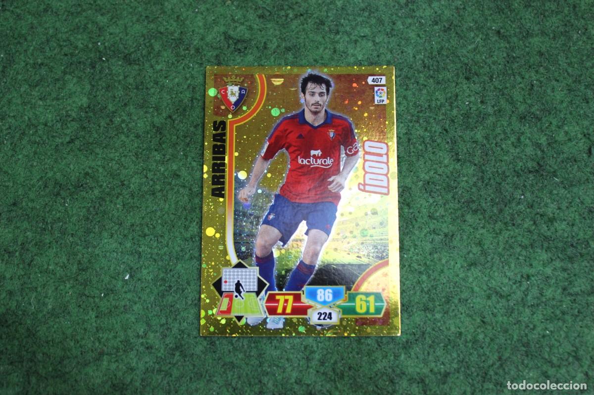 Cromos de f&uacute;tbol: 407 ARRIBAS &Iacute;DOLO ADRENALYN XL 2013 2014 13 14 LALIGA SANTANDER