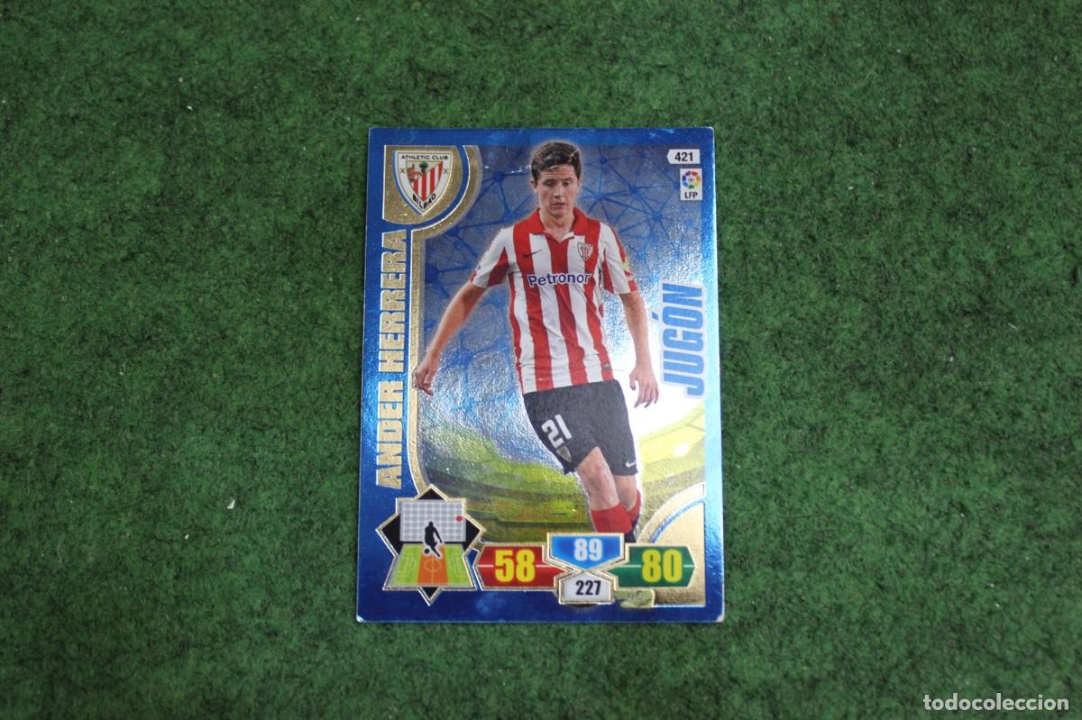 Cromos de f&uacute;tbol: 421 ANDER HERRERA JUG&Oacute;N ADRENALYN XL 2013 2014 13 14 LALIGA SANTANDER