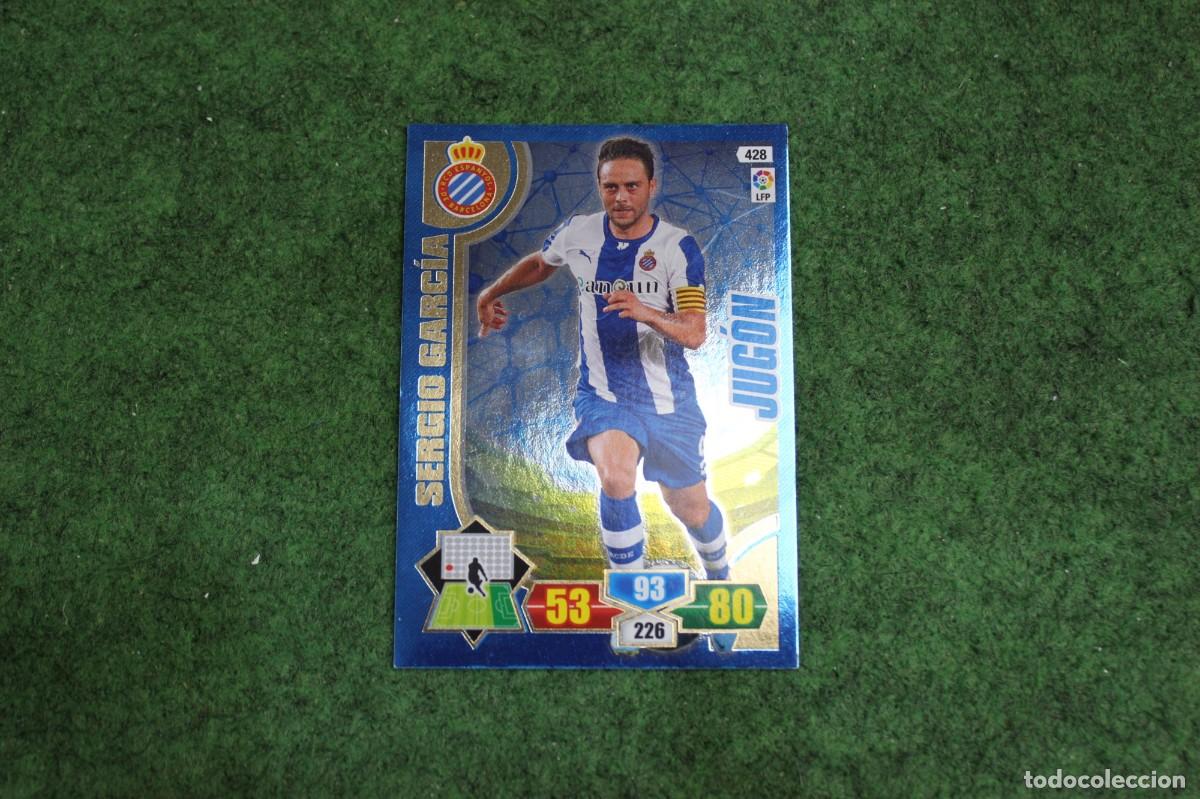 Cromos de f&uacute;tbol: 428 SERGIO GARC&Iacute;A JUG&Oacute;N ADRENALYN XL 2013 2014 13 14 LALIGA SANTANDER