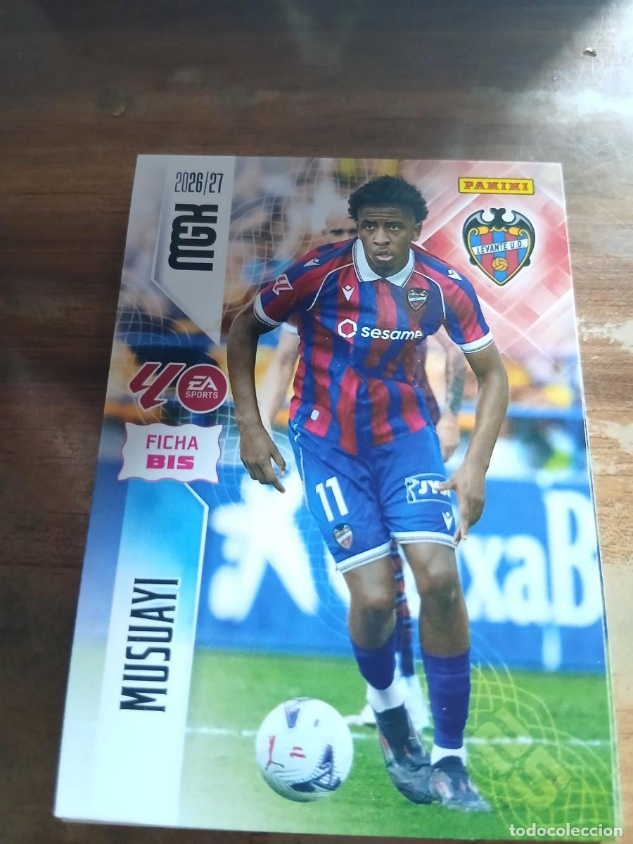 Cromos de f&uacute;tbol: CARD MEGACRACKS TEMPORADA 26/27: FICHA BIS MUSUAYI, N&deg; 215 BIS