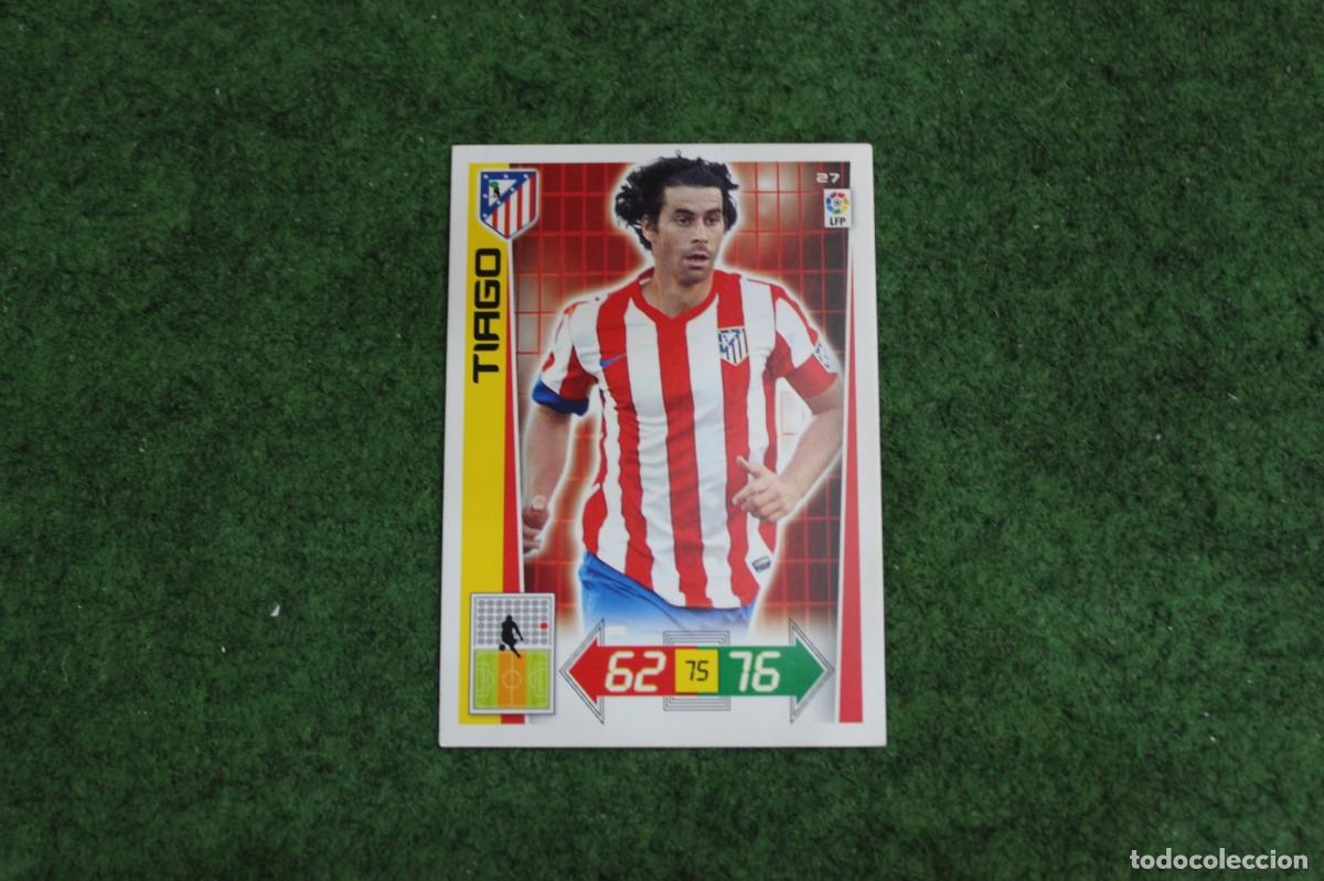 Cromos de f&uacute;tbol: 27 TIAGO ATL&Eacute;TICO DE MADRID ADRENALYN XL 2012 2013 12 13 LALIGA SANTANDER