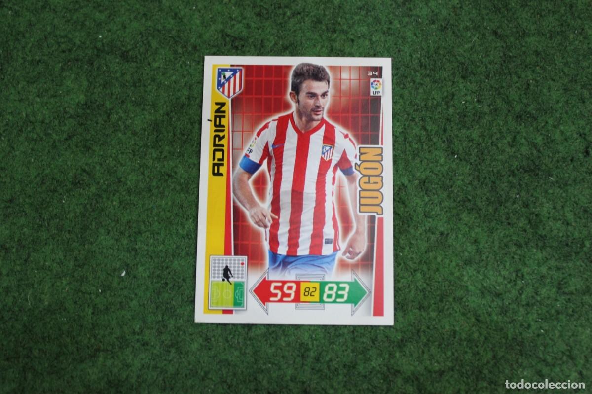 Cromos de f&uacute;tbol: 34 ADRI&Aacute;N ATL&Eacute;TICO DE MADRID JUG&Oacute;N ADRENALYN XL 2012 2013 12 13 LALIGA SANTANDER
