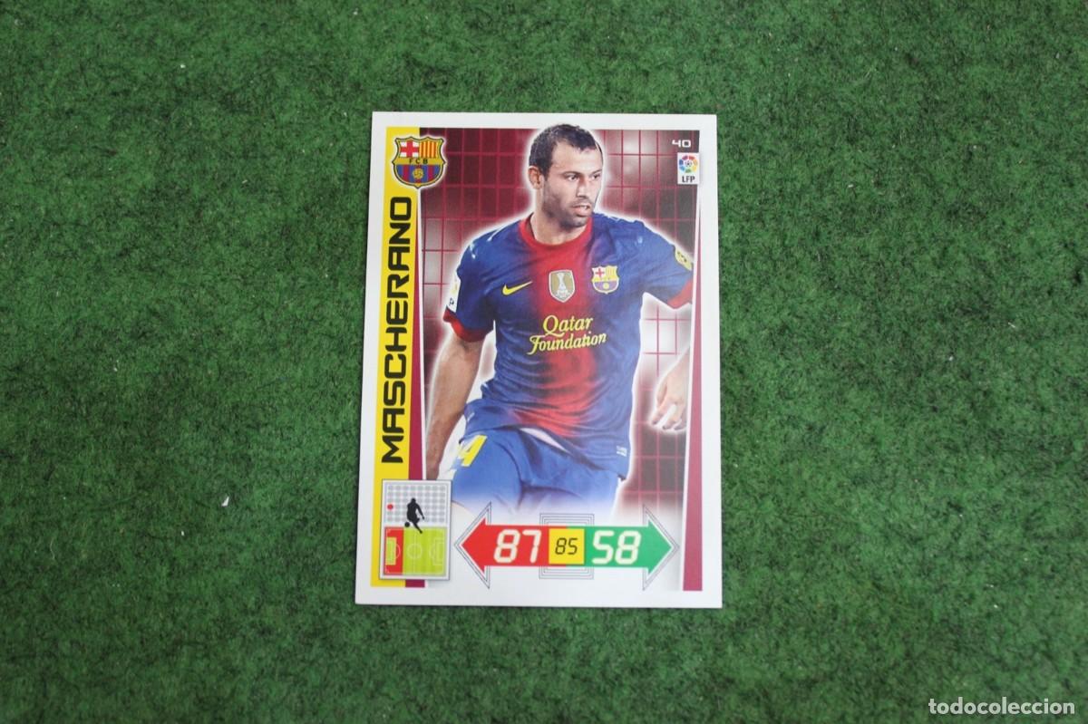 Cromos de f&uacute;tbol: 40 MASCHERANO FC BARCELONA ADRENALYN XL 2012 2013 12 13 LALIGA SANTANDER