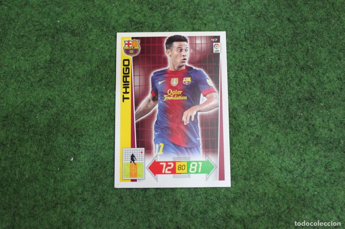 Cromos de f&uacute;tbol: 47 THIAGO FC BARCELONA ADRENALYN XL 2012 2013 12 13 LALIGA SANTANDER