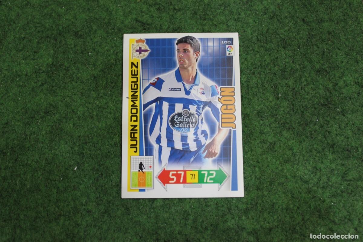 Cromos de f&uacute;tbol: 100 JUAN DOM&Iacute;NGUEZ RC DEPORTIVO JUG&Oacute;N ADRENALYN XL 2012 2013 12 13 LALIGA SANTANDER