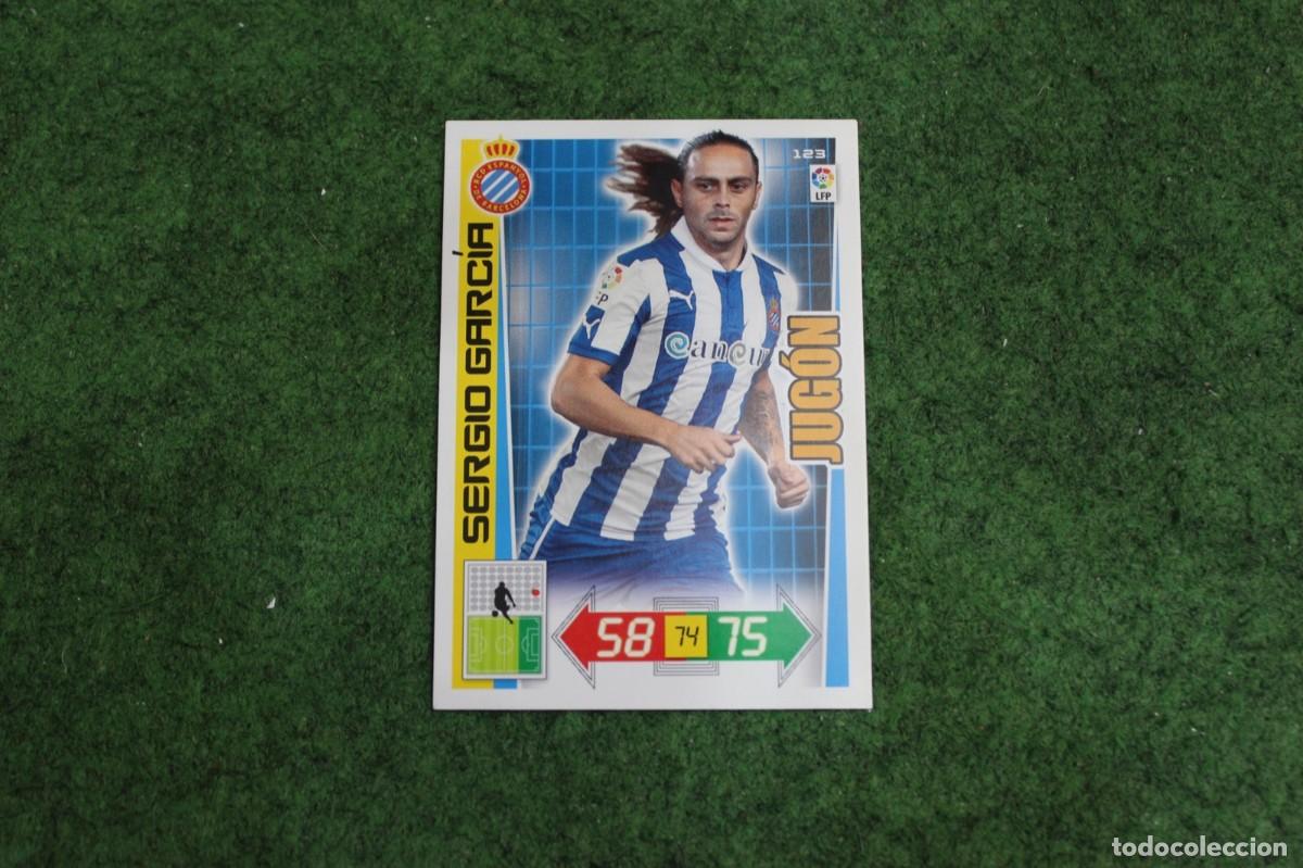 Cromos de f&uacute;tbol: 123 SERGIO GARC&Iacute;A RCD ESPANYOL JUG&Oacute;N ADRENALYN XL 2012 2013 12 13 LALIGA SANTANDER