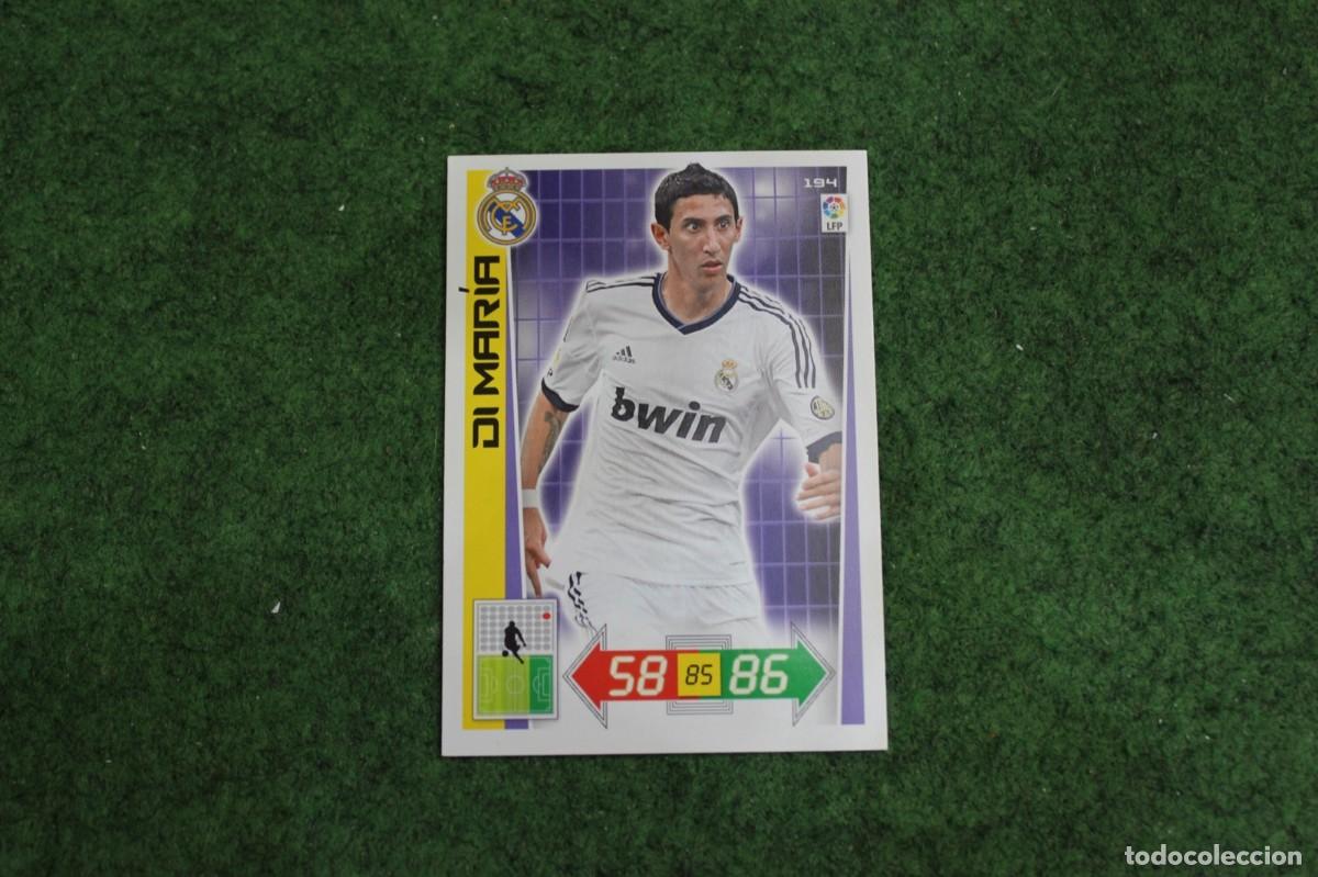 Cromos de f&uacute;tbol: 194 DI MAR&Iacute;A REAL MADRID ADRENALYN XL 2012 2013 12 13 LALIGA SANTANDER