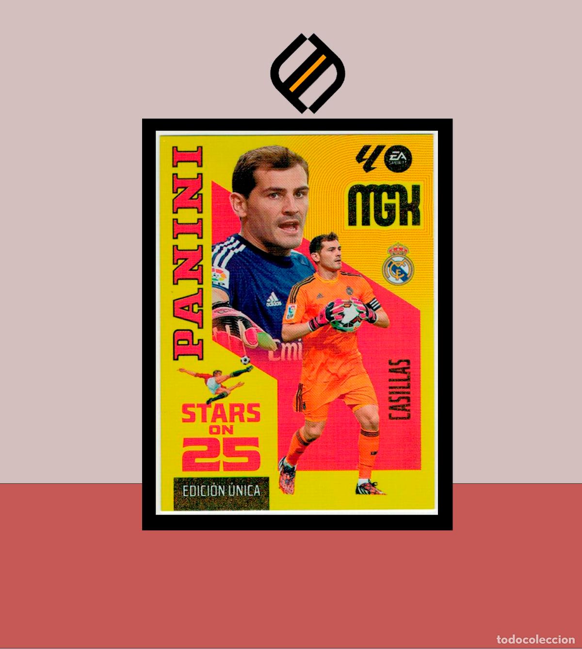 Cromos de f&uacute;tbol: MEGACRACKS 2026 2027 26 27 PANINI N&ordm; 428 CASILLAS REAL MADRID COLECCI&Oacute;N MGK STARS ON 25 ANIVERSARIO