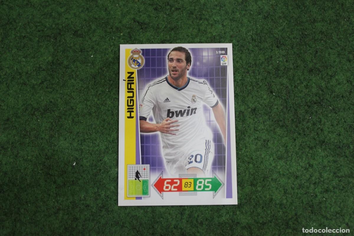 Cromos de f&uacute;tbol: 198 HIGUA&Iacute;N REAL MADRID ADRENALYN XL 2012 2013 12 13 LALIGA SANTANDER