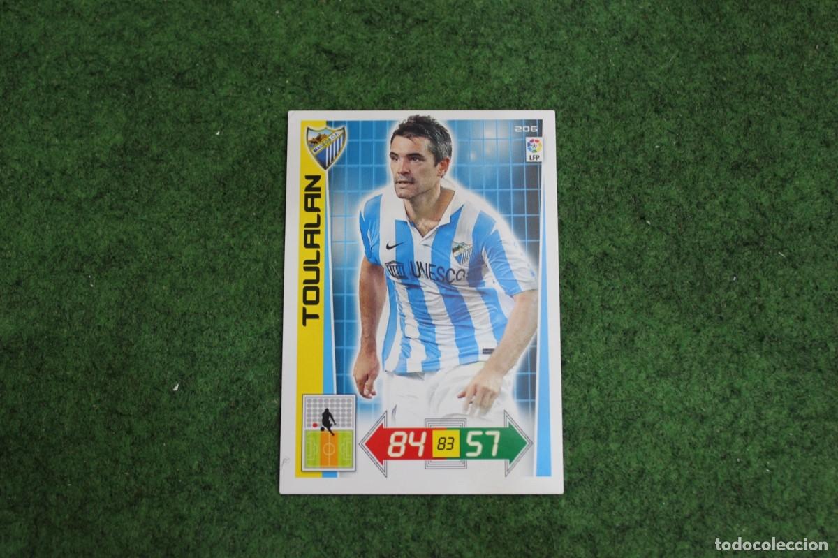 Cromos de f&uacute;tbol: 206 TOULALAN M&Aacute;LAGA CF ADRENALYN XL 2012 2013 12 13 LALIGA SANTANDER