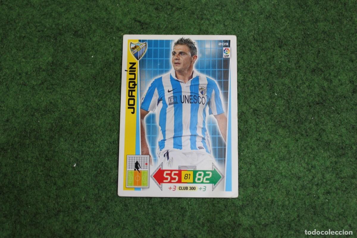 Cromos de f&uacute;tbol: 209 JOAQU&Iacute;N M&Aacute;LAGA CF ADRENALYN XL 2012 2013 12 13 LALIGA SANTANDER