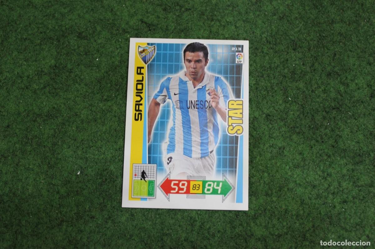 Cromos de f&uacute;tbol: 213 SAVIOLA M&Aacute;LAGA CF STAR ADRENALYN XL 2012 2013 12 13 LALIGA SANTANDER