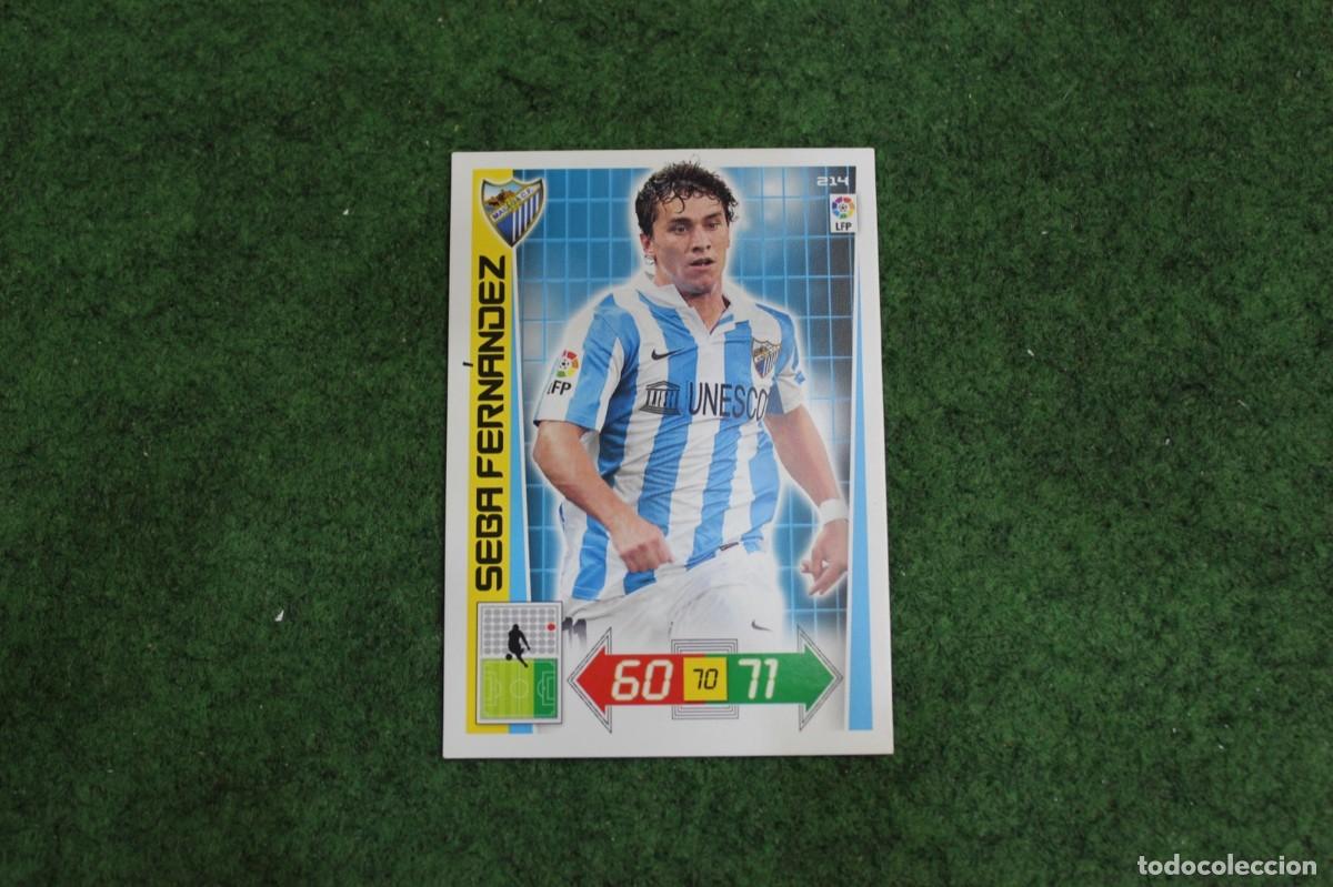Cromos de f&uacute;tbol: 214 SEBA FERN&Aacute;NDEZ M&Aacute;LAGA CF ADRENALYN XL 2012 2013 12 13 LALIGA SANTANDER