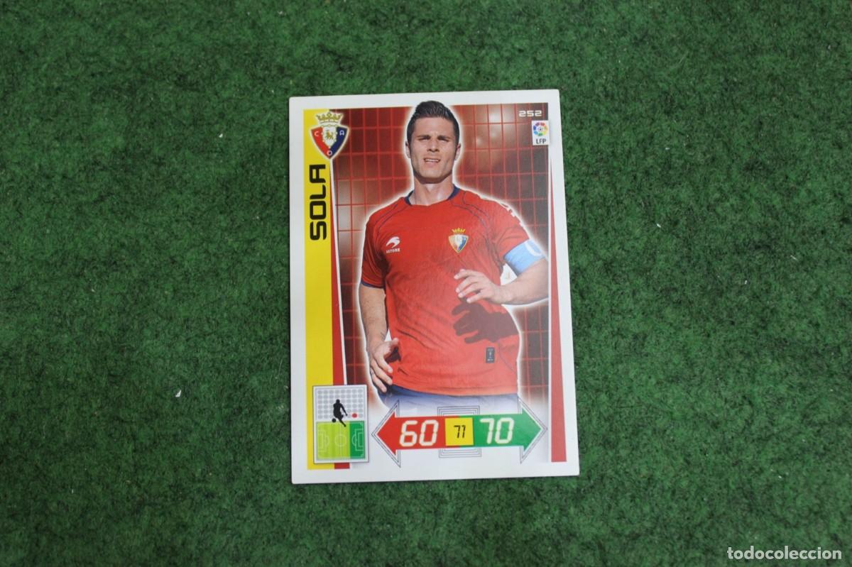 Cromos de f&uacute;tbol: 252 SOLA CA OSASUNA ADRENALYN XL 2012 2013 12 13 LALIGA SANTANDER
