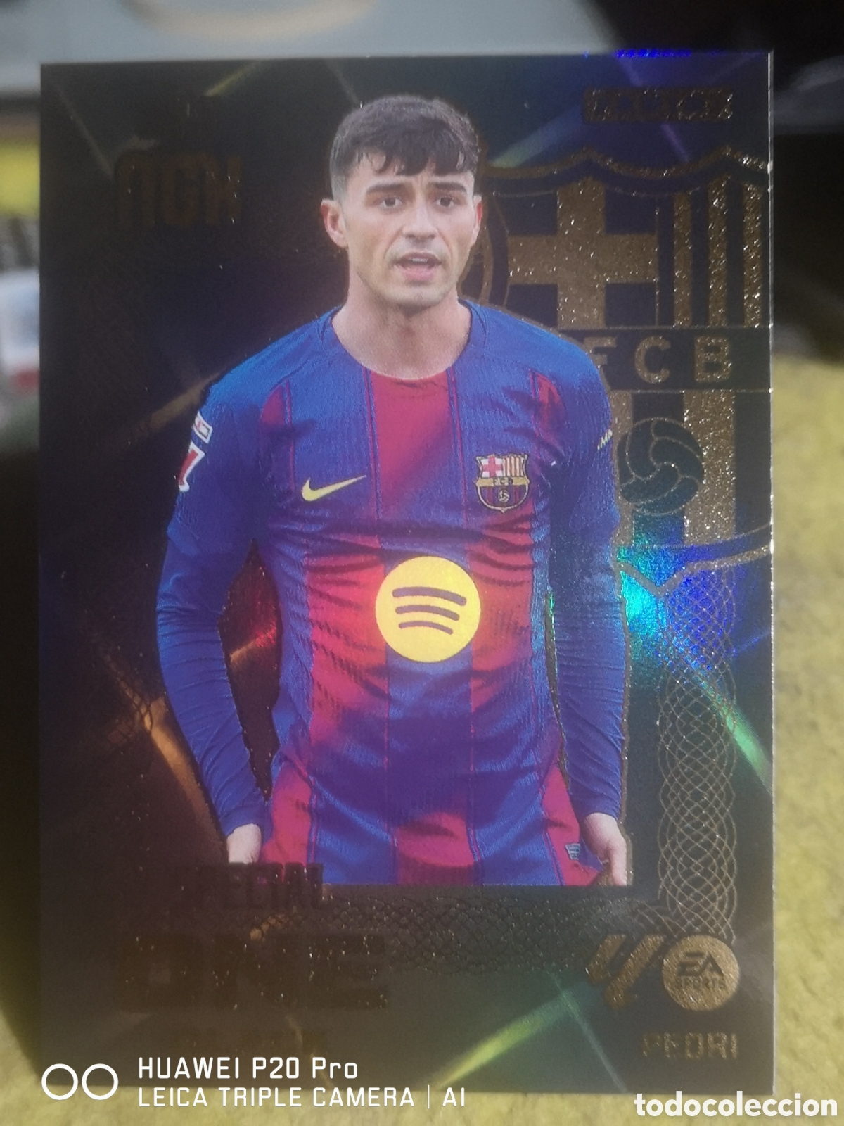 Cromos de f&uacute;tbol: PEDRI SPECIAL ONE BLACK MEGACRACKS 2026 2027 26 27 BARCELONA