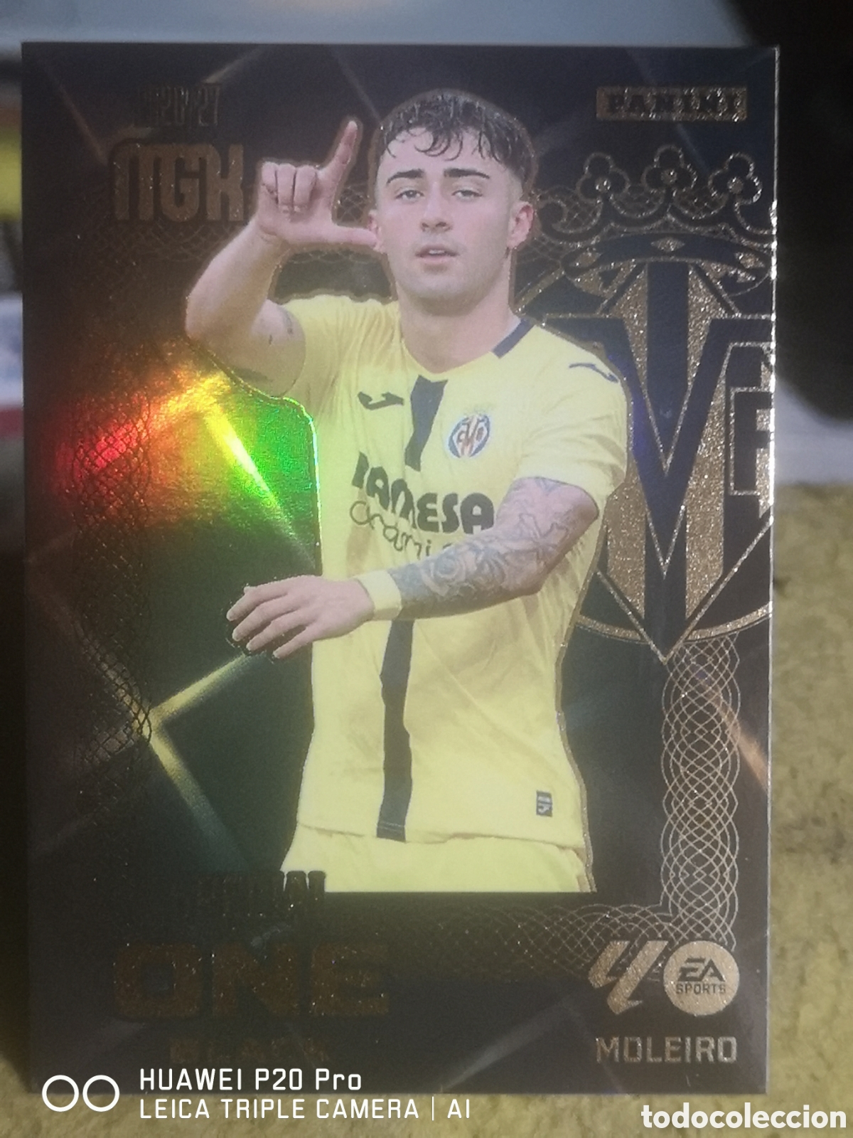 Cromos de f&uacute;tbol: MOLEIRO SPECIAL ONE BLACK MEGACRACKS 2026 2027 26 27 VILLARREAL