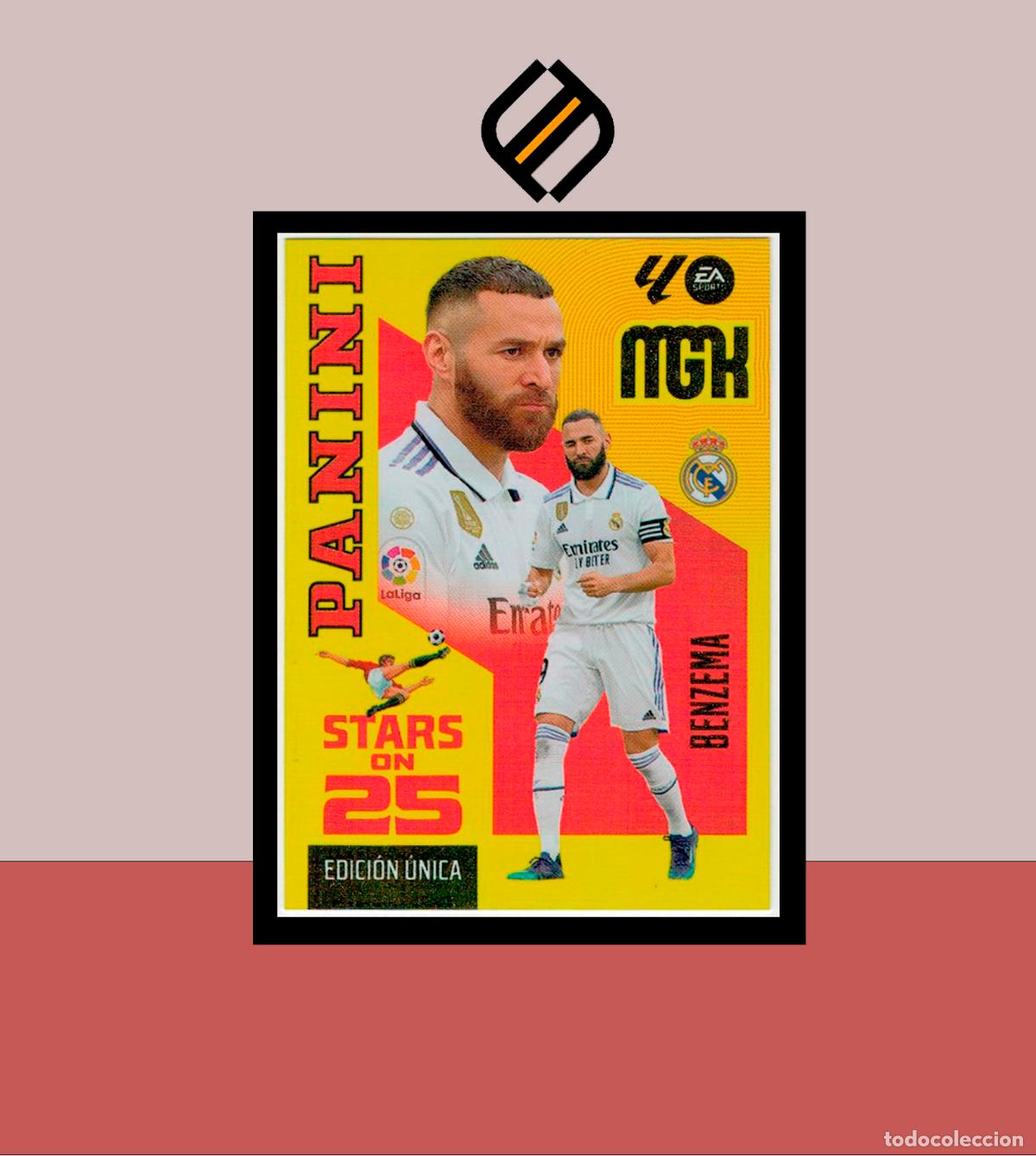 Figurine di Calcio: MEGACRACKS 2026 2027 26 27 PANINI N&ordm; 441 BENZEMA REAL MADRID COLECCI&Oacute;N MGK STARS ON 25 ANIVERSARIO