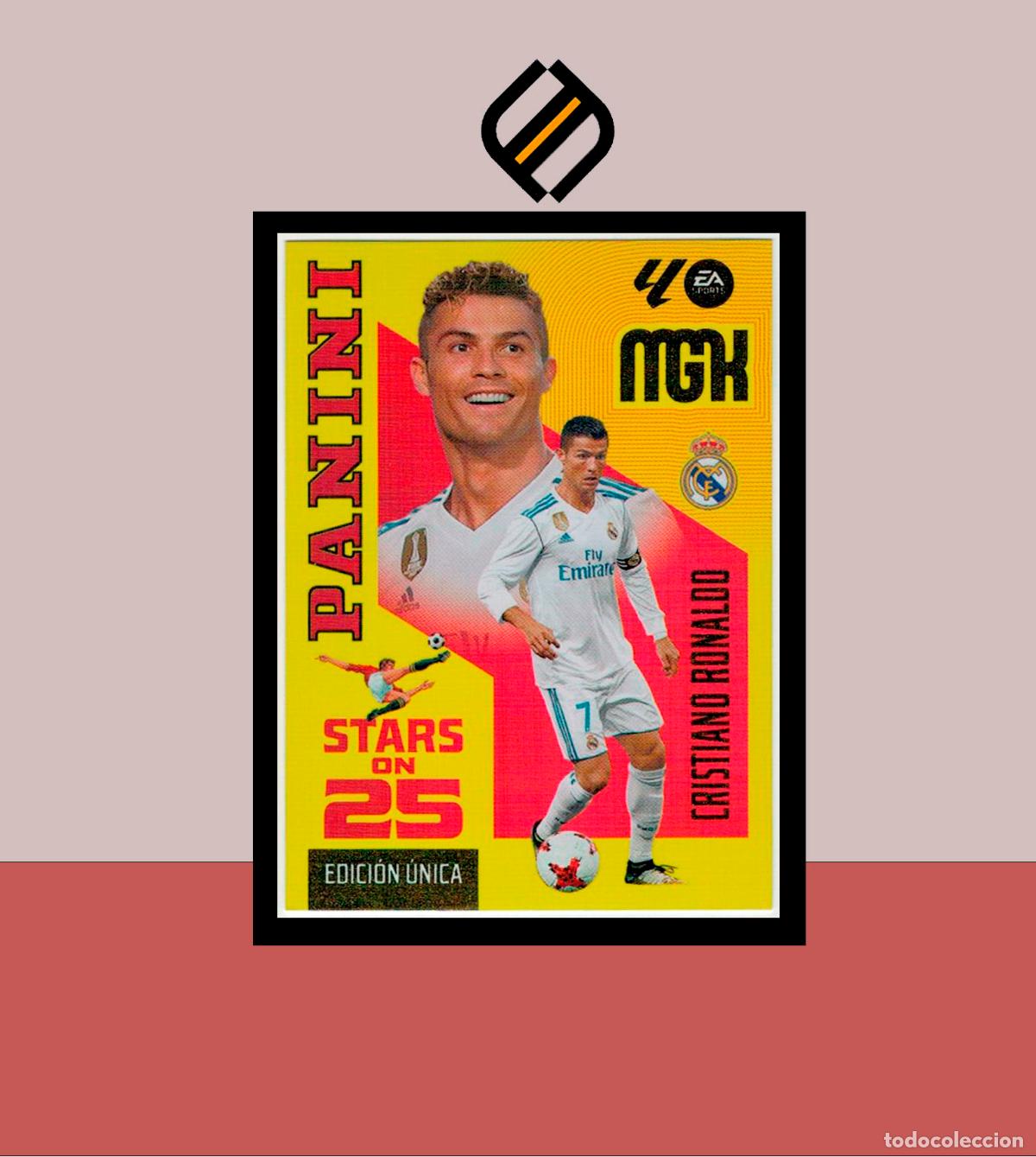 Figurine di Calcio: MEGACRACKS 2026 2027 26 27 PANINI N&ordm; 442 CRISTIANO RONALDO REAL MADRID MGK STARS ON 25 ANIVERSARIO