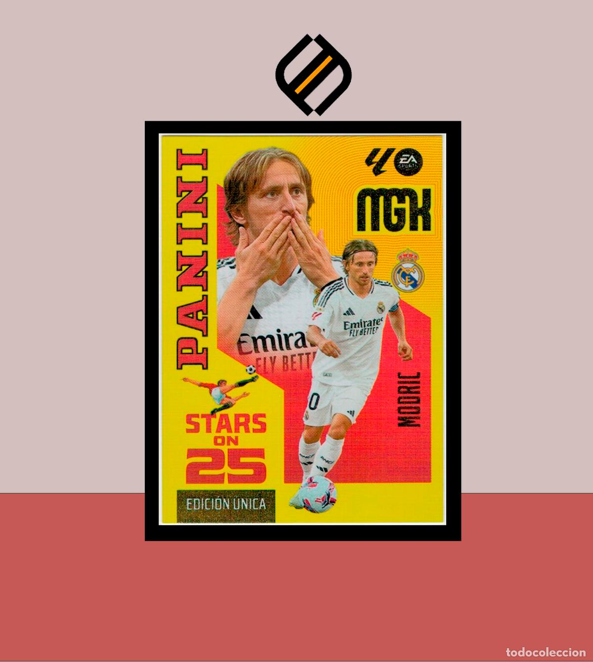 Cromos de Futebol: MEGACRACKS 2026 2027 26 27 PANINI N&ordm; 445 MODRIC REAL MADRID MGK STARS ON 25 ANIVERSARIO