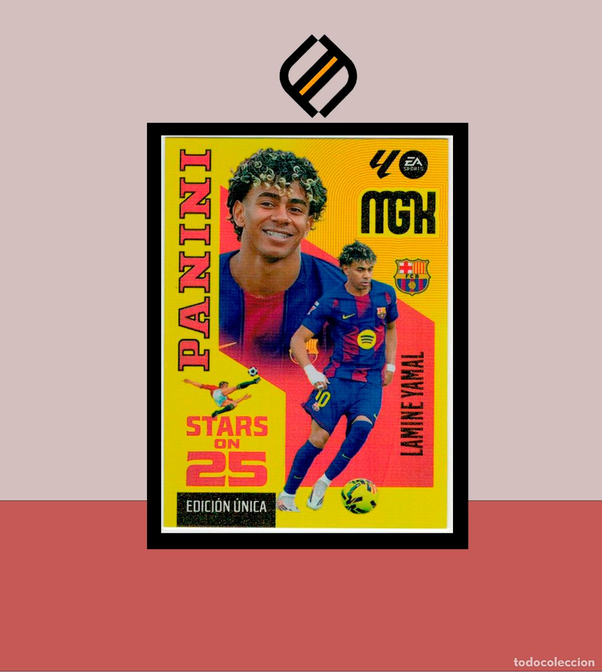 Cromos de f&uacute;tbol: MEGACRACKS 2026 2027 26 27 PANINI 449 LAMINE YAMAL BARCELONA BAR&Ccedil;A ALB&Uacute;M MGK STARS ON 25 ANIVERSARIO
