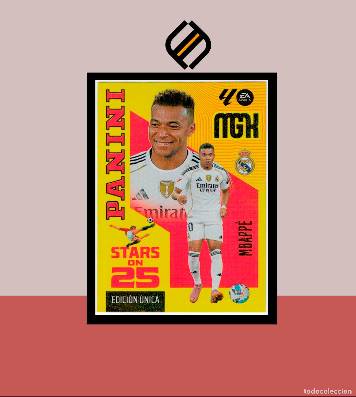 Cromos de f&uacute;tbol: MEGACRACKS 2026 2027 26 27 PANINI 450 MBAPP&Eacute; REAL MADRID COLECCI&Oacute;N ALB&Uacute;M MGK STARS ON 25 ANIVERSARIO