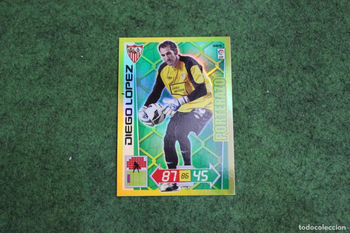 Cromos de f&uacute;tbol: 385 DIEGO L&Oacute;PEZ PORTERAZO ADRENALYN XL 2012 2013 12 13 LALIGA SANTANDER