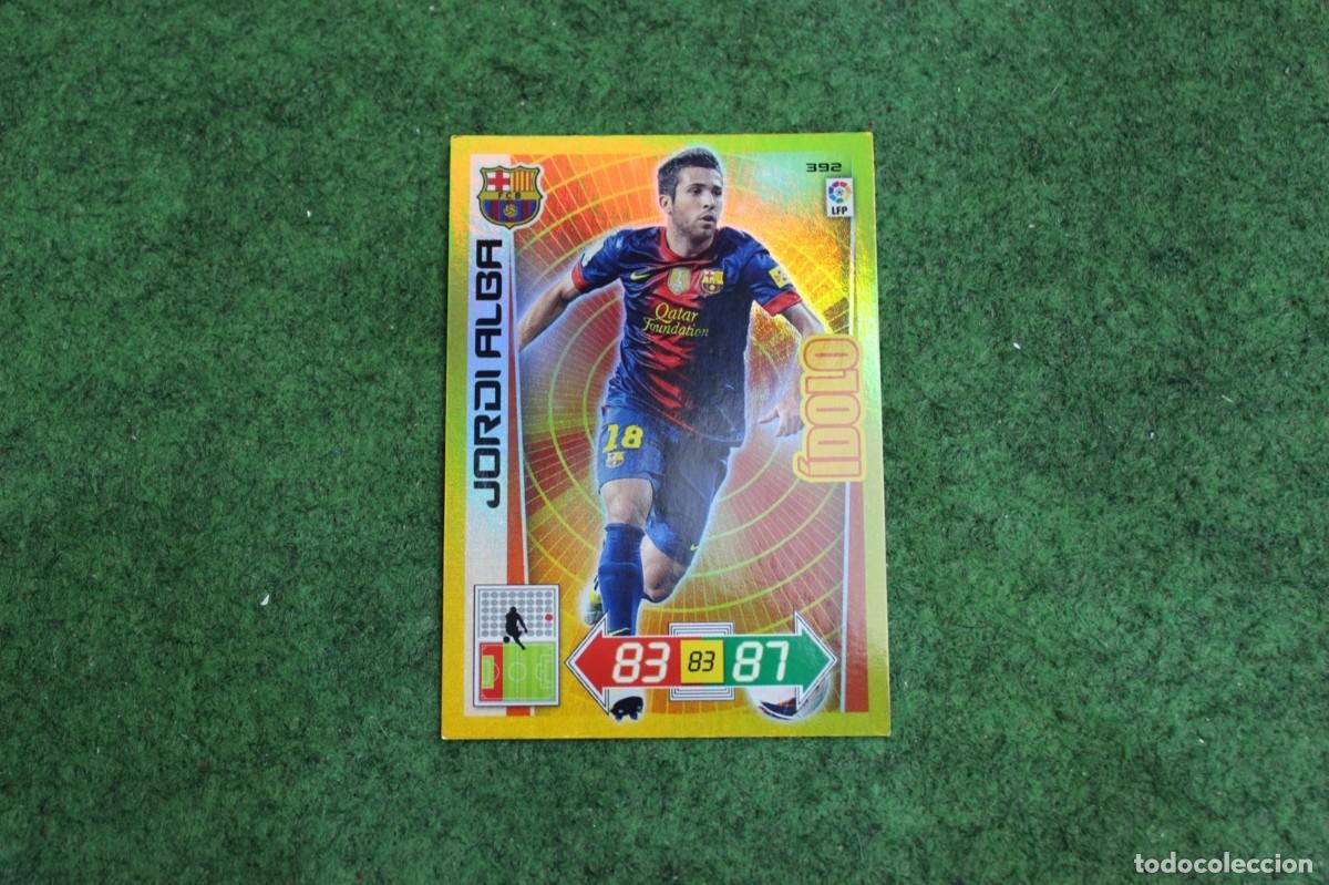 Cromos de f&uacute;tbol: 392 JORDI ALBA &Iacute;DOLO ADRENALYN XL 2012 2013 12 13 LALIGA SANTANDER