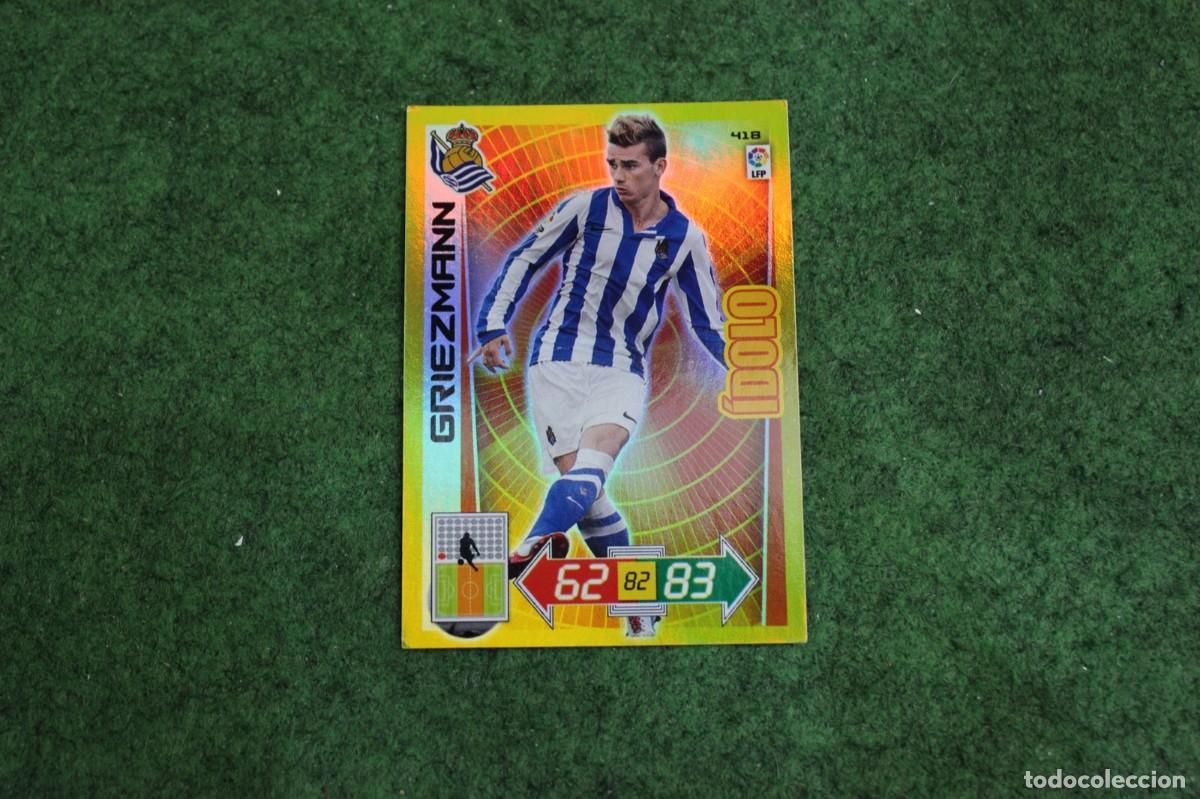 Cromos de f&uacute;tbol: 418 GRIEZMANN &Iacute;DOLO ADRENALYN XL 2012 2013 12 13 LALIGA SANTANDER