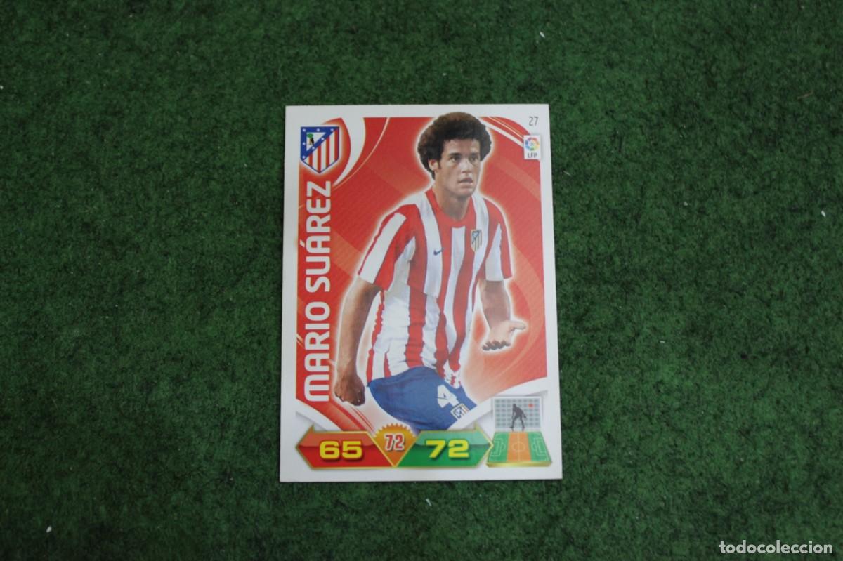 Cromos de f&uacute;tbol: 27 MARIO SU&Aacute;REZ ATL&Eacute;TICO DE MADRID ADRENALYN XL 2011 2012 11 12 LALIGA SANTANDER