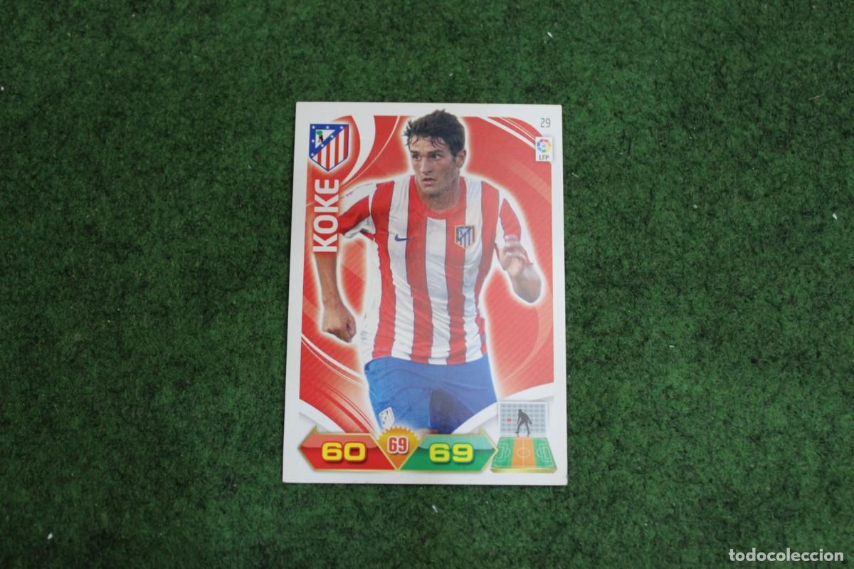 Cromos de f&uacute;tbol: 29 KOKE ATL&Eacute;TICO DE MADRID ADRENALYN XL 2011 2012 11 12 LALIGA SANTANDER