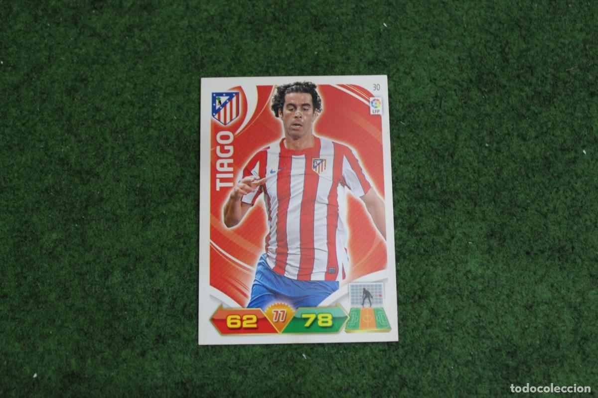 Cromos de f&uacute;tbol: 30 TIAGO ATL&Eacute;TICO DE MADRID ADRENALYN XL 2011 2012 11 12 LALIGA SANTANDER