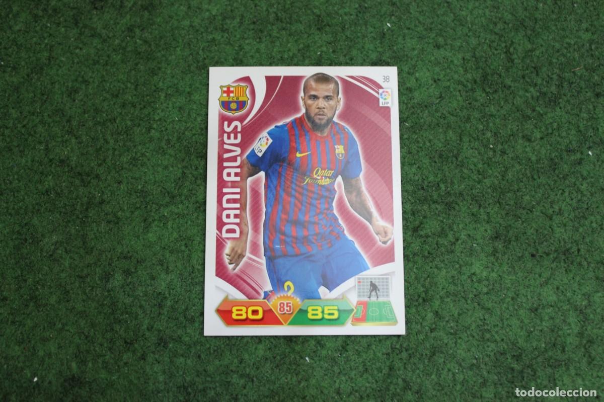 Cromos de f&uacute;tbol: 38 DANI ALVES FC BARCELONA ADRENALYN XL 2011 2012 11 12 LALIGA SANTANDER
