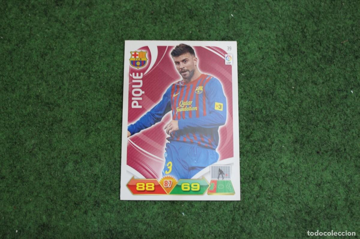 Cromos de f&uacute;tbol: 39 PIQU&Eacute; FC BARCELONA ADRENALYN XL 2011 2012 11 12 LALIGA SANTANDER