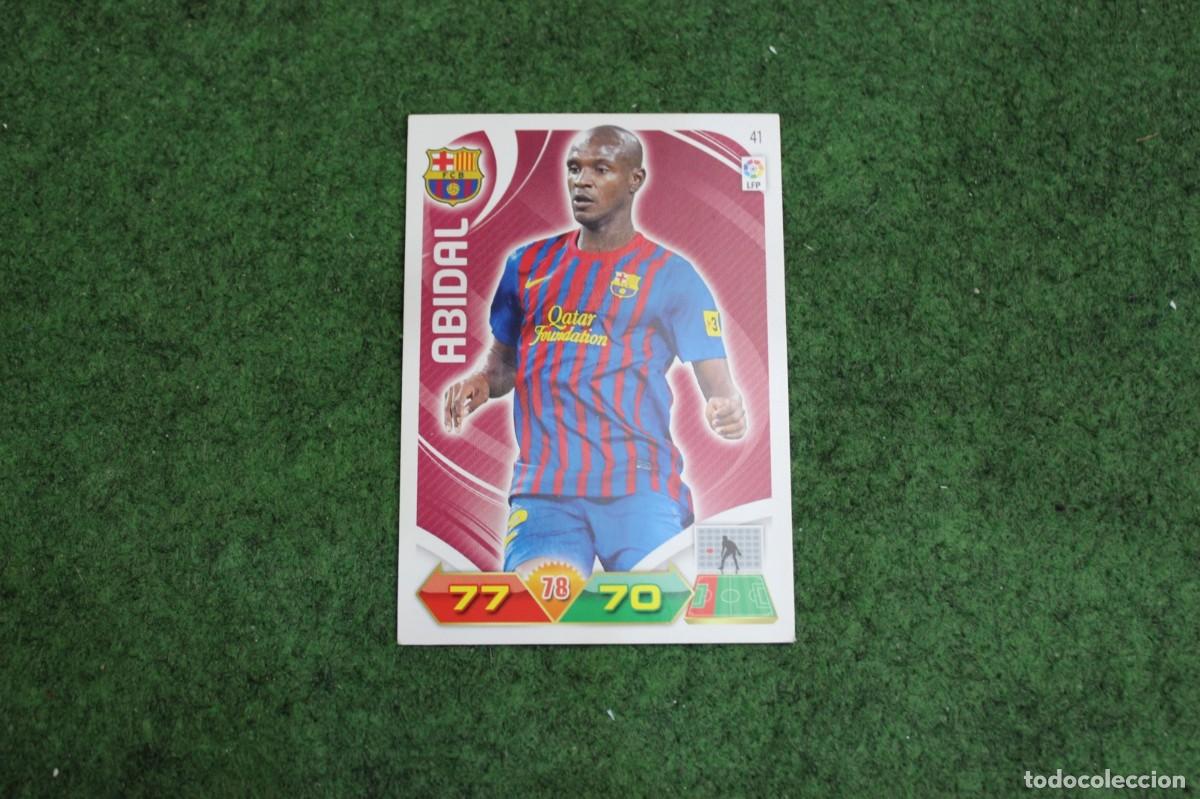 Cromos de f&uacute;tbol: 41 ABIDAL FC BARCELONA ADRENALYN XL 2011 2012 11 12 LALIGA SANTANDER
