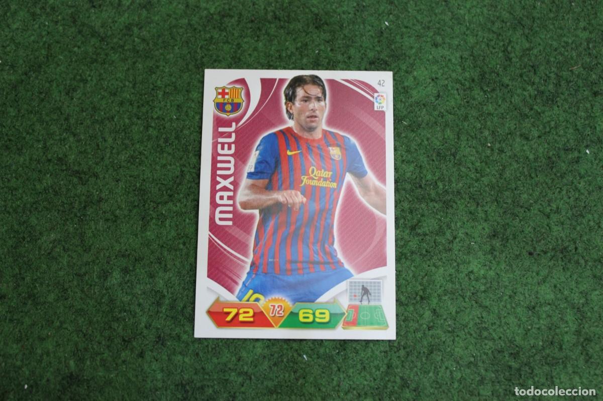 Cromos de f&uacute;tbol: 42 MAXWELL FC BARCELONA ADRENALYN XL 2011 2012 11 12 LALIGA SANTANDER
