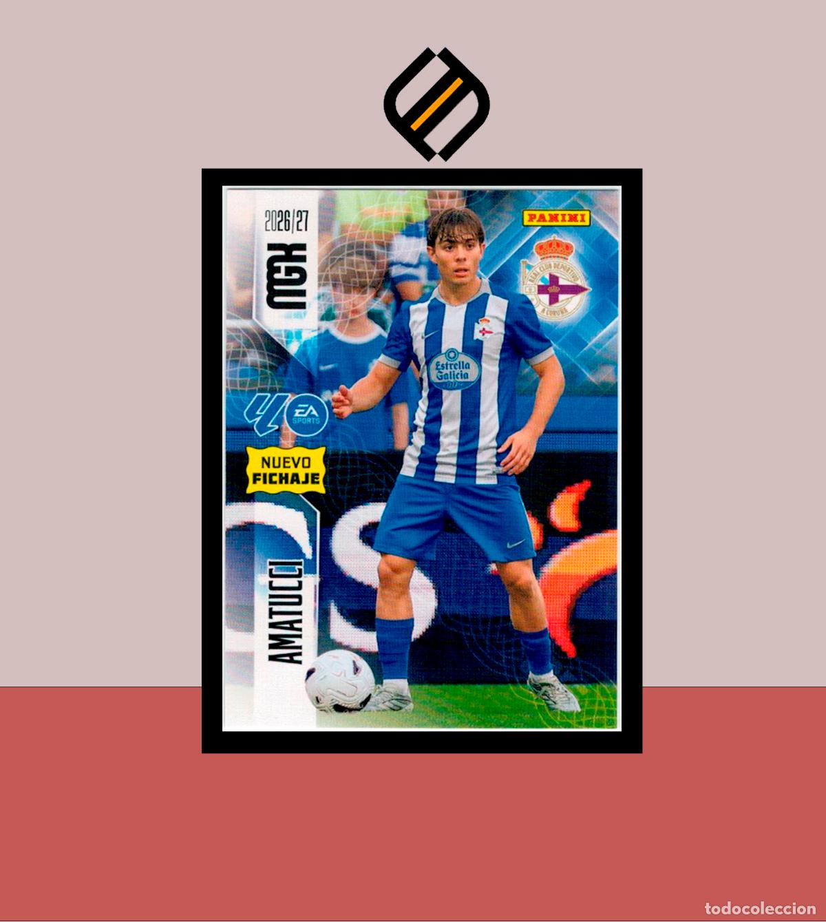 Cromos de f&uacute;tbol: MEGACRACKS 2026 2027 26 27 PANINI N&ordm; 452 AMATUCCI DEPORTIVO CORU&Ntilde;A COLECCI&Oacute;N MGK NUEVO FICHAJE 2 ED