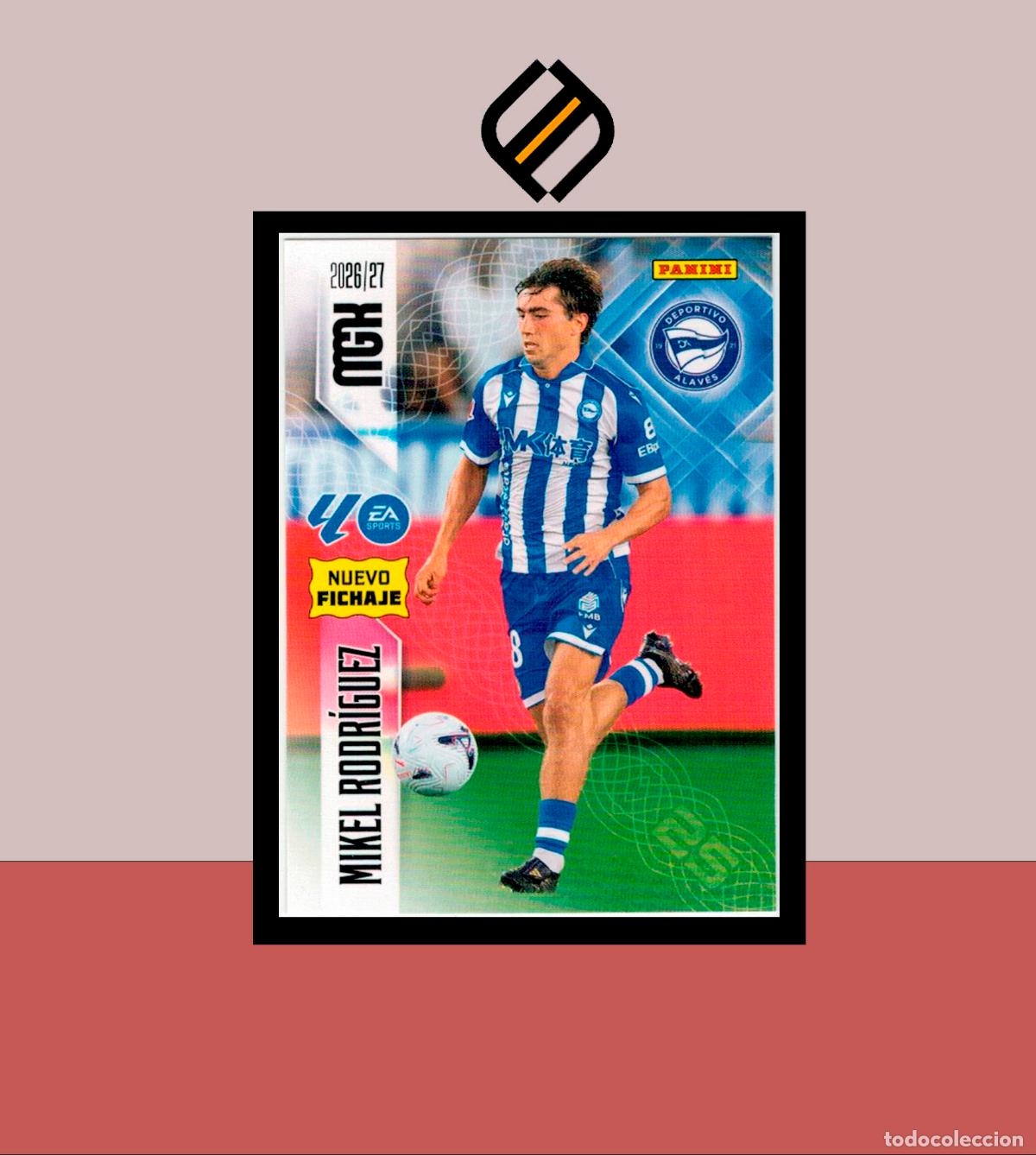 Cromos de f&uacute;tbol: MEGACRACKS 2026 2027 26 27 PANINI 456 MIKEL RODR&Iacute;GUEZ DEPORTIVO ALAVES ALB&Uacute;M MGK NUEVO FICHAJE 2 ED