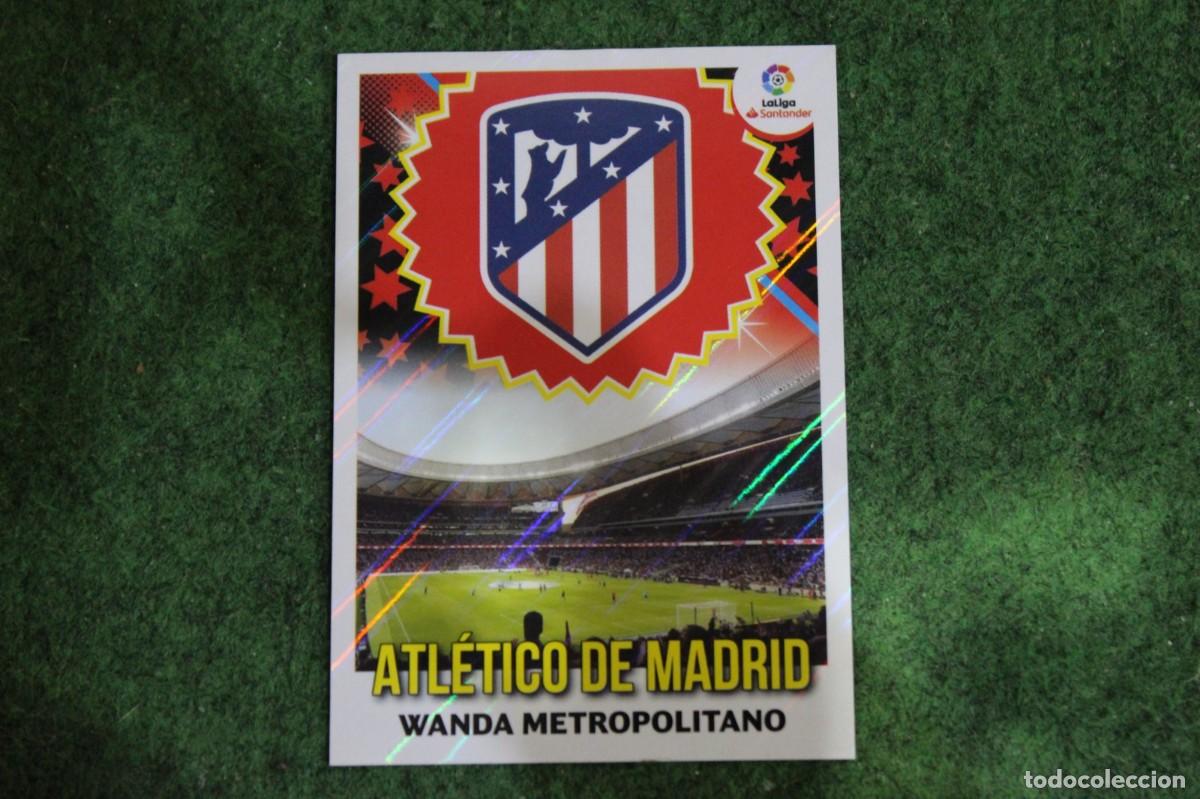 Cromos de f&uacute;tbol: 5 ESCUDO ATL&Eacute;TICO DE MADRID LIGA ESTE 2018-19 2018 2019 18 19 LALIGA SANTANDER