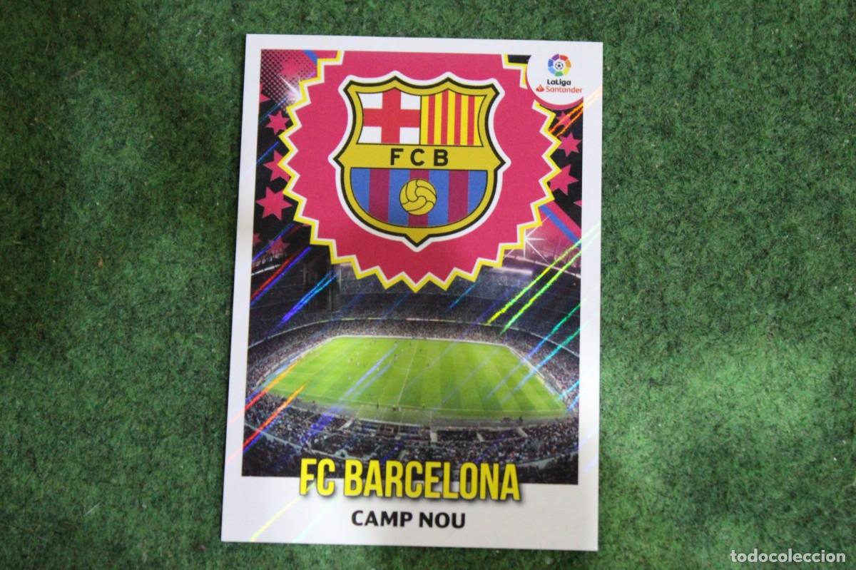 Cromos de f&uacute;tbol: 7 ESCUDO FC BARCELONA LIGA ESTE 2018-19 2018 2019 18 19 LALIGA SANTANDER