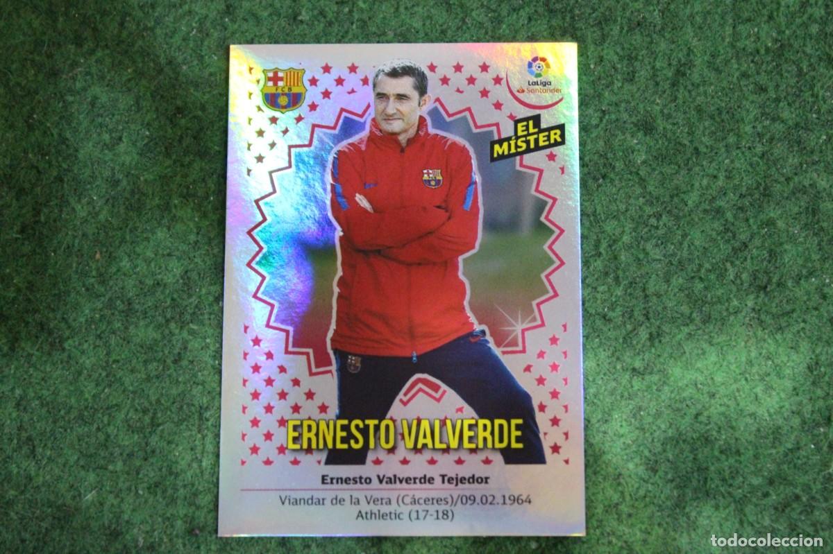 Cromos de f&uacute;tbol: 8 ERNESTO VALVERDE FC BARCELONA LIGA ESTE 2018-19 2018 2019 18 19 LALIGA SANTANDER