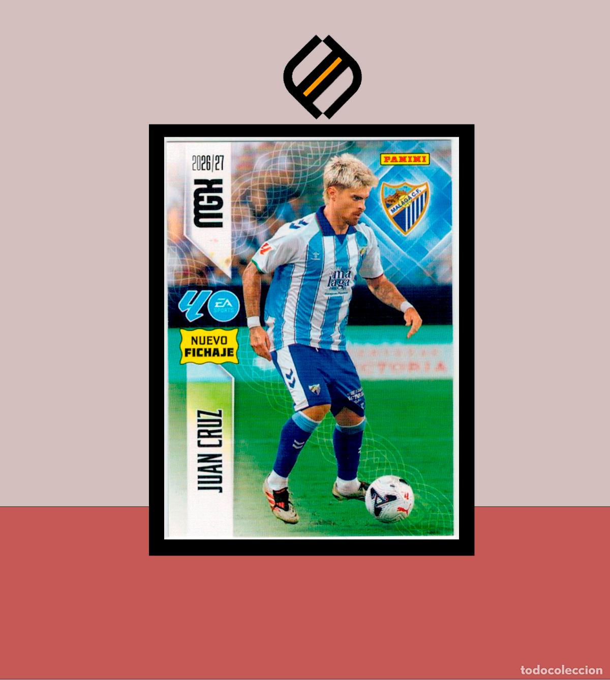 Cromos de f&uacute;tbol: MEGACRACKS 2026 2027 26 27 PANINI N&ordm; 458 JUAN CRUZ M&Aacute;LAGA ALB&Uacute;M MGK NUEVO FICHAJE 2 ED