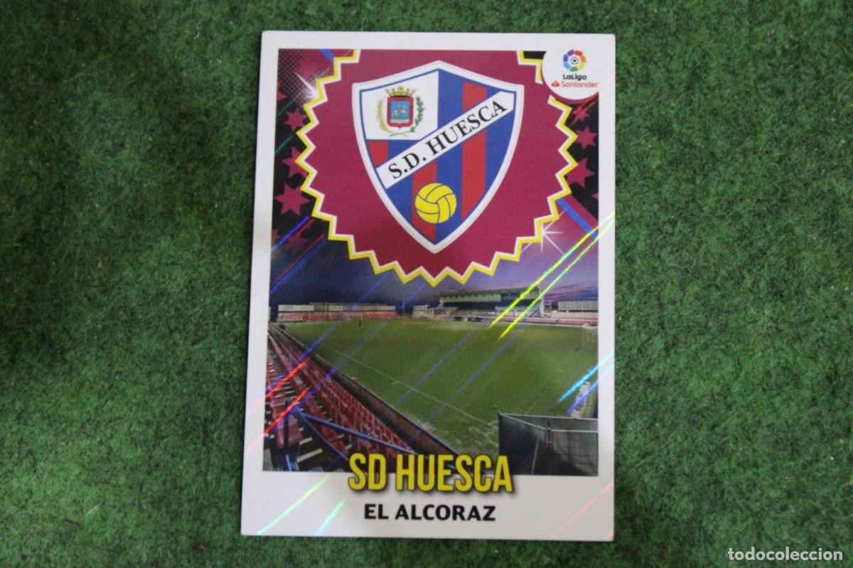 Cromos de f&uacute;tbol: 21 ESCUDO SD HUESCA LIGA ESTE 2018-19 2018 2019 18 19 LALIGA SANTANDER